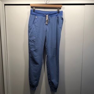 Figs Zamora jogger scrubs in ceil blue